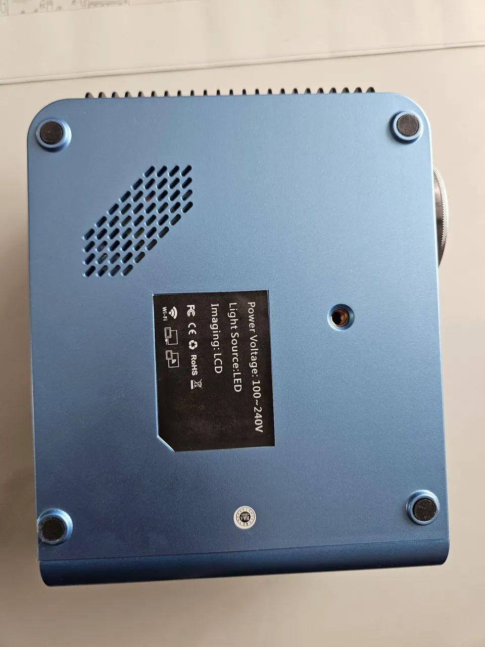 Projetor portátil 4k ultra HD 3600lm Azul - Foto 3