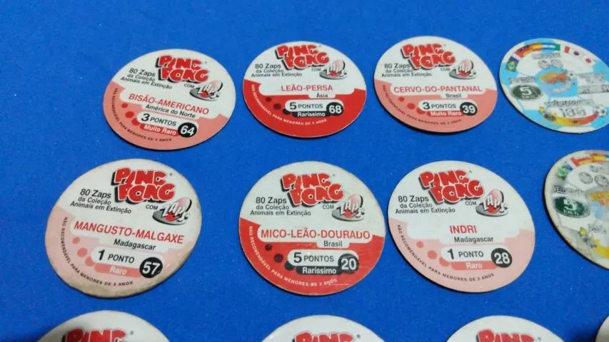 Lote de tazos antigos Ping pong e outros - Foto 5