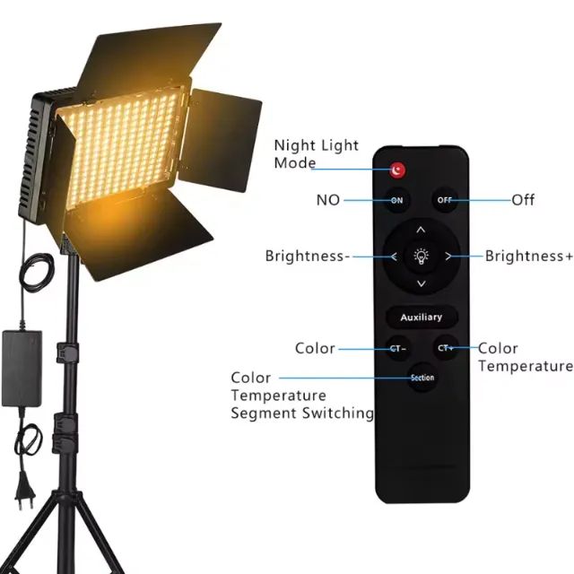Painel Led Nagnahz U800+Controle+baterias e carregador+conector+fonte, a caixa  - Foto 2