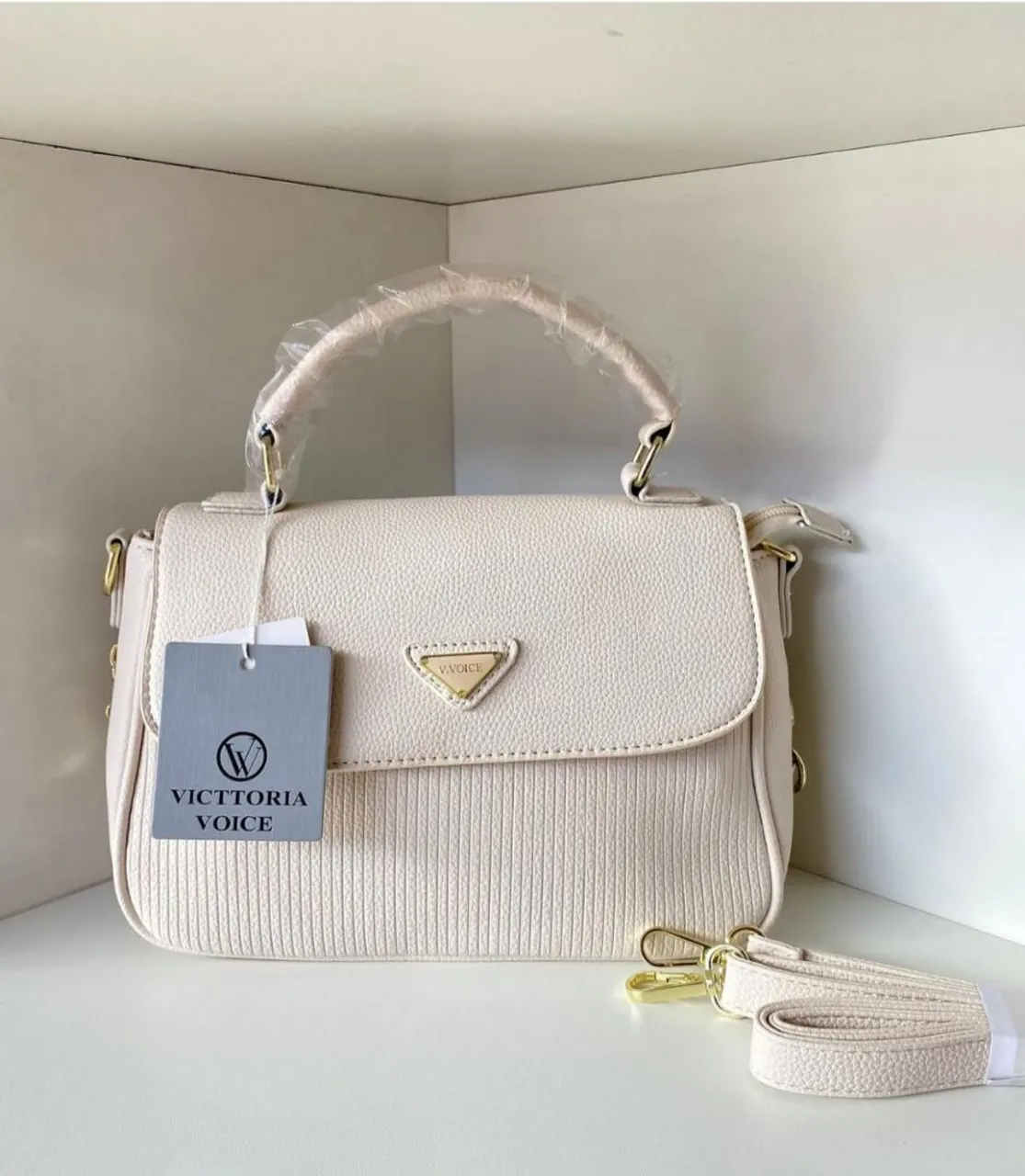 Bolsa V.VOICE Off White com Alça Removível
