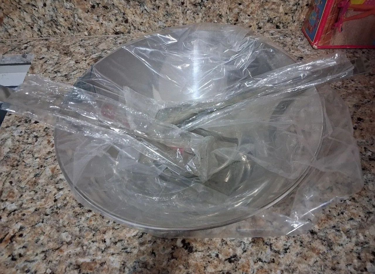 Conjunto de inox para salada Brinox - 3 peças - Foto 3