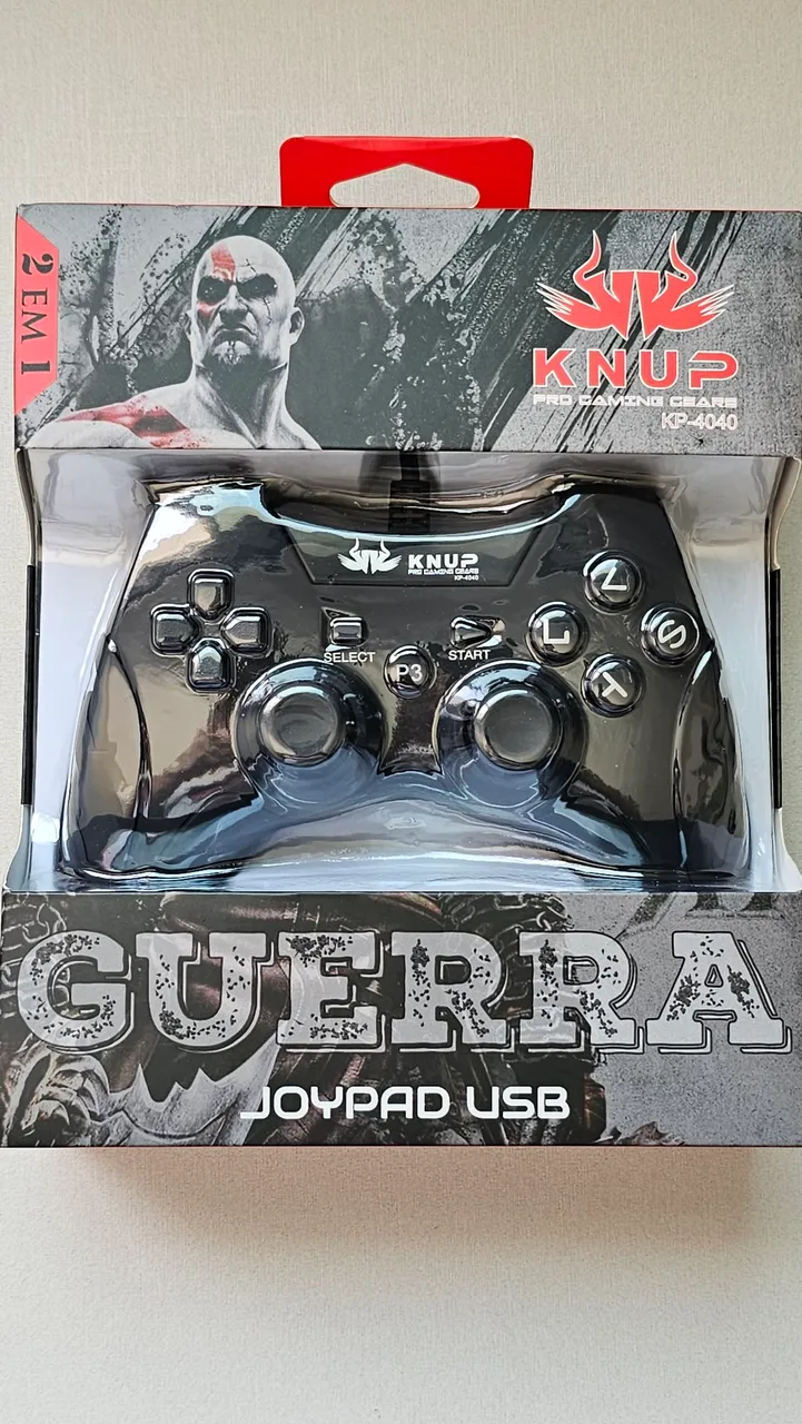 Controle Knup KP-4040 USB - Guerra Joypad