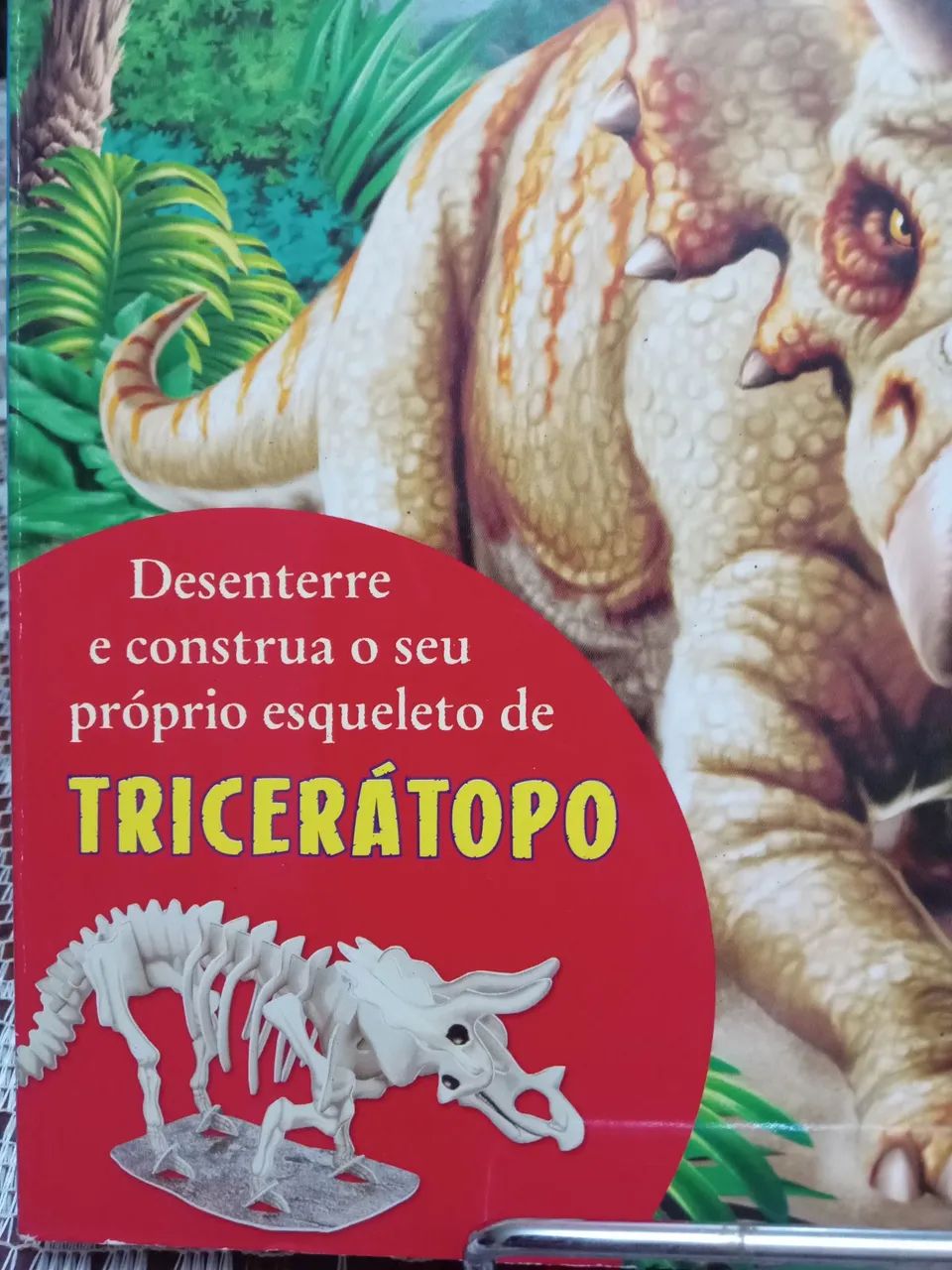 Livro "Desenterre um dinossauro" com partes para montar um dinossauro  - Foto 2