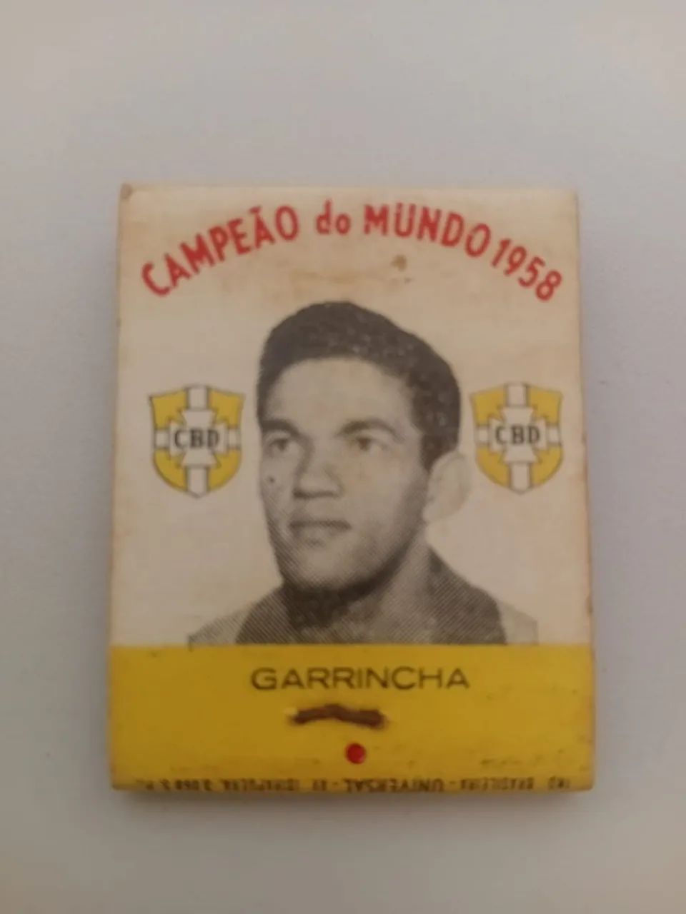 Caixa de Fósforo Seleção Brasileira de 1958 - Garrincha
