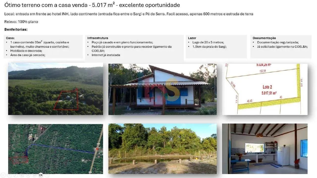 VENDO ÓTIMO TERRENO COM CASA - Foto 2
