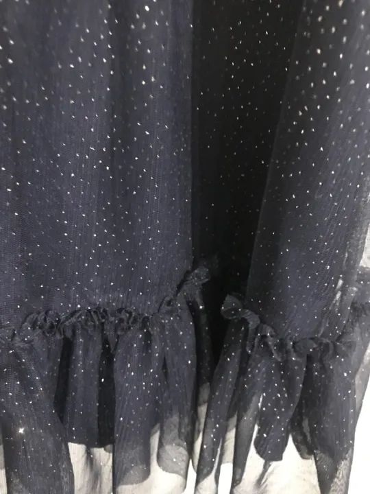 PROMOÇÃO-Vestido de Festa Infantil de Tule Marinho c Brilho/Gliter - Foto 3