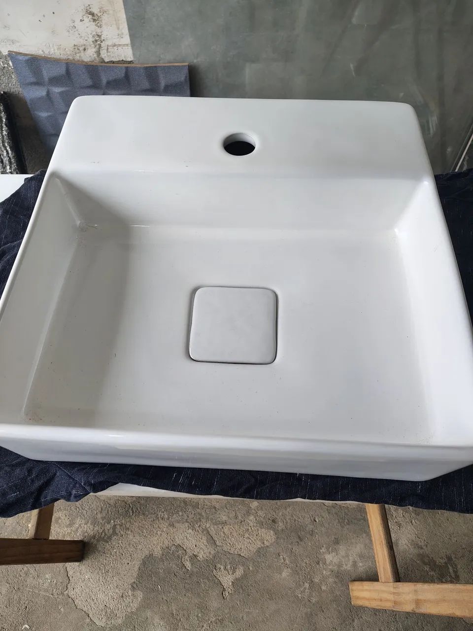 cuba quadrada de mesa 40x40 sensea 