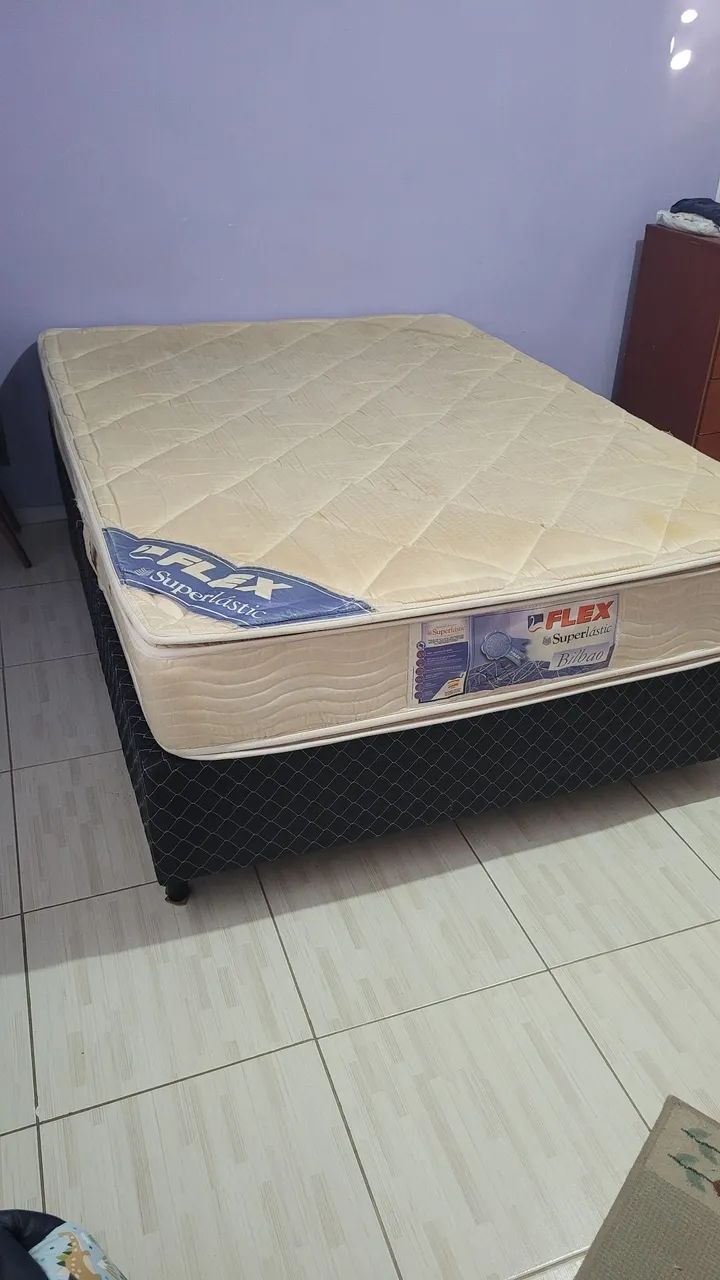 Cama Box Casal e Colchão Flex Superlastic Bilbao - Foto 2