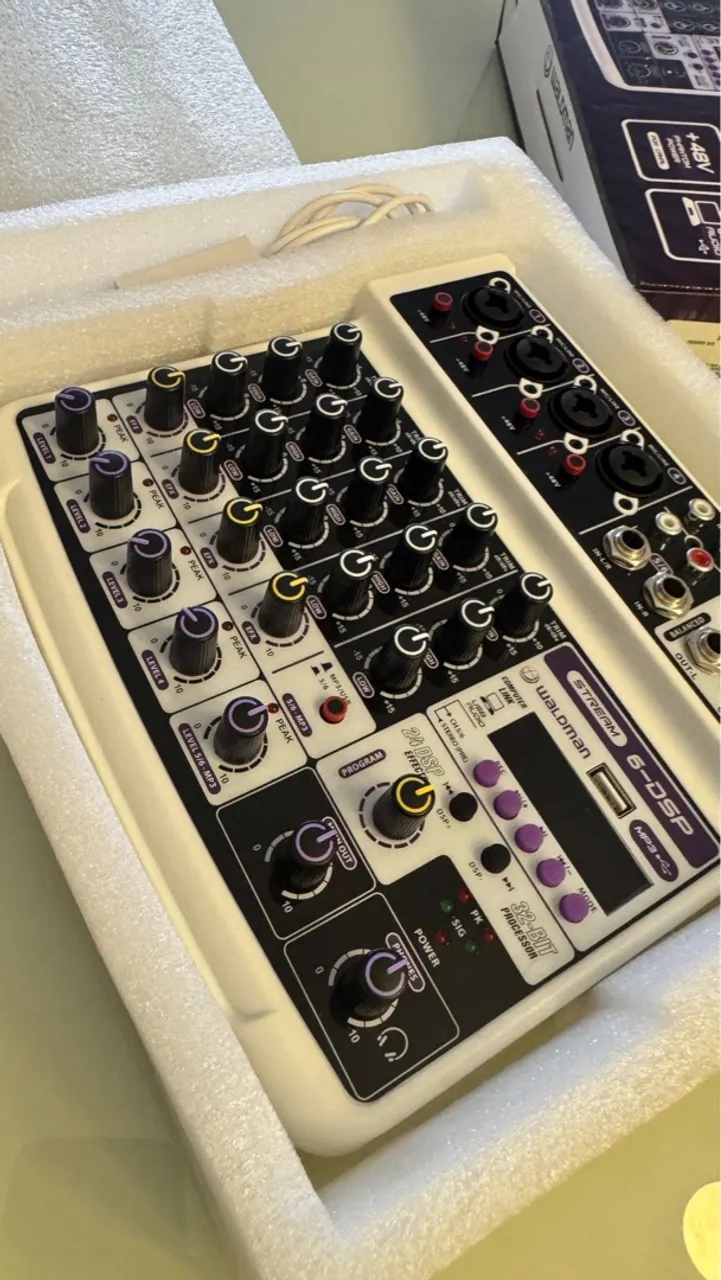 Mesa de Som Waldman 6-DSP Stream 6 Canais