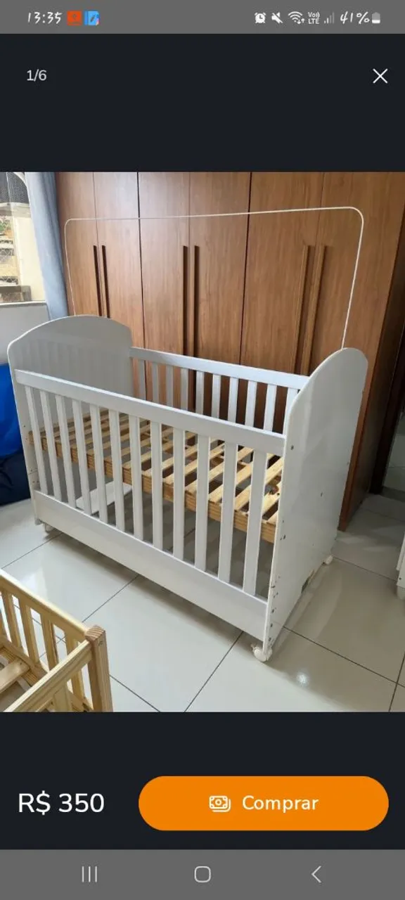 Berço Infantil Branco