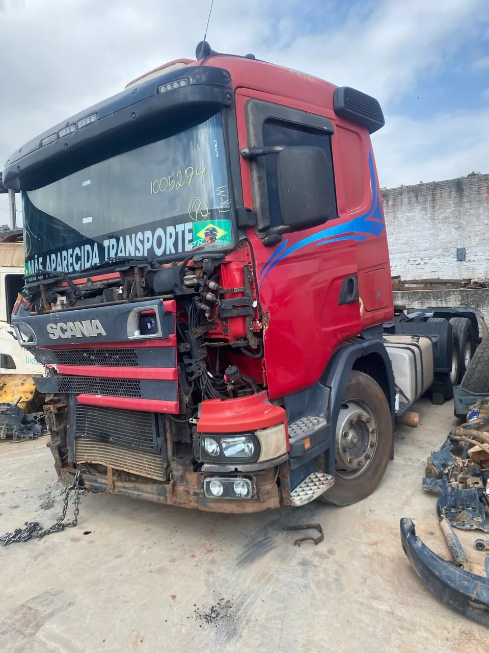 Cabine Scania 124 R380 2007 Série 4 para recuperação  - Foto 2