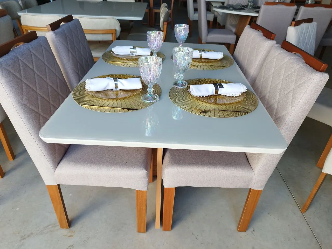 Conjunto Mesa de Jantar 4 Cadeiras - Foto 2