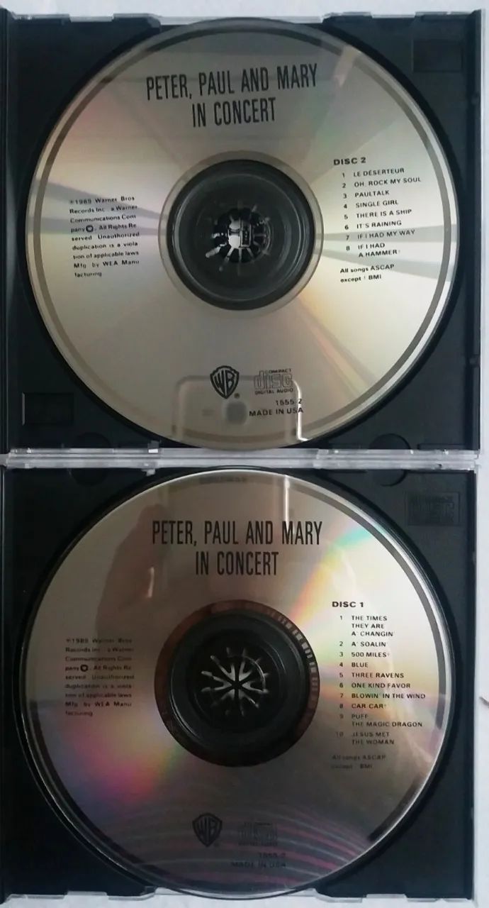 Peter Paul and Mary ( Lote com 3 cds 1 Duplo) - Foto 2