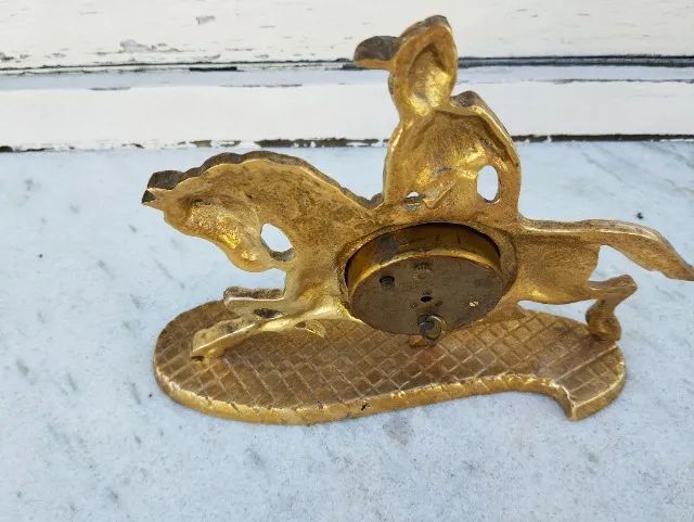 relógio de mesa de bronze alemão - Foto 2