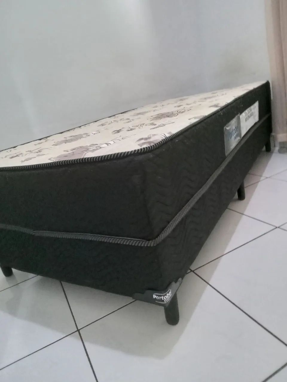 Cama Box de Solteiro com Estampa Floral - Foto 3