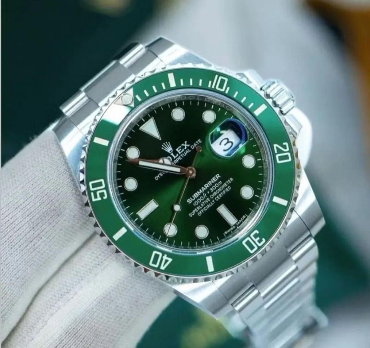 Relógio Rolex Submariner Verde