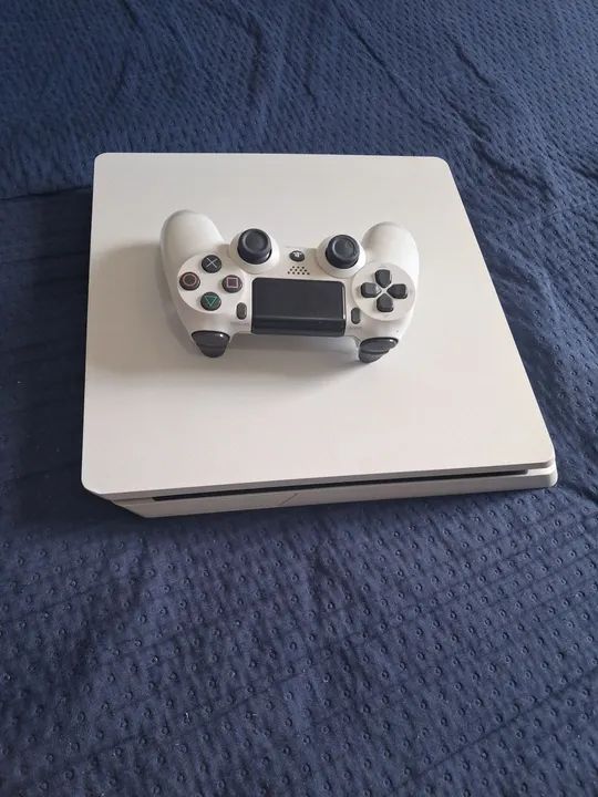 Playstation 4 Slim Branco + Jogo PES 2015 - Foto 4