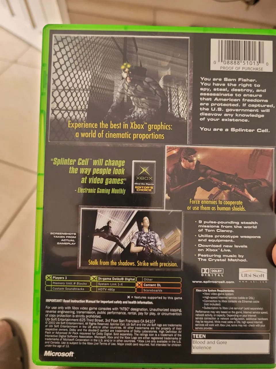 Splinter Cell - Xbox - Foto 2