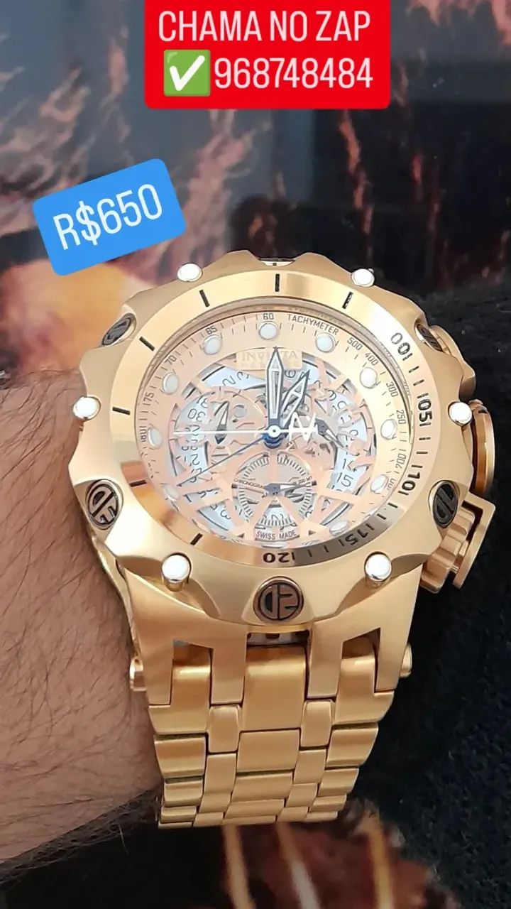 Relógio INVICTA RESERVE MODELO HÍBRIDO SKELETON  - Foto 2
