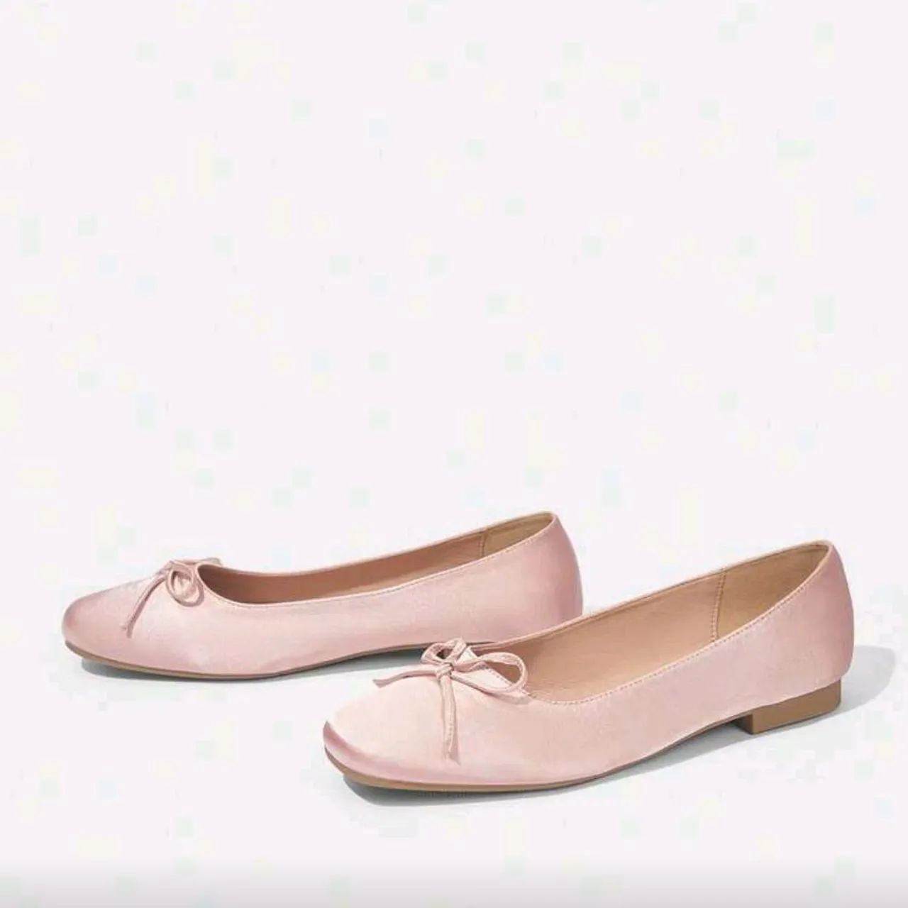 Sapatilha feminina rosa com laço confortável e elegante - Foto 2