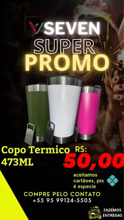 Copo Térmico 473ml - Super Promoção!