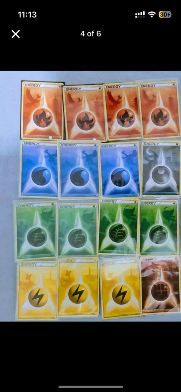 * tenho interesse * Coleção de Cartas Pokémon energias  - Foto 2