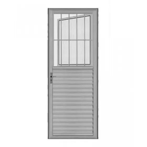 PORTA DE ALUMINIO 210X80 SOCIAL COR BRILHANTE PAGTO NA ENTREGA - Foto 3