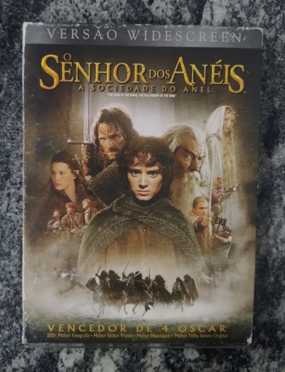 DVD O Senhor dos Anéis -  A Sociedade do Anel ( versão Widescreen )