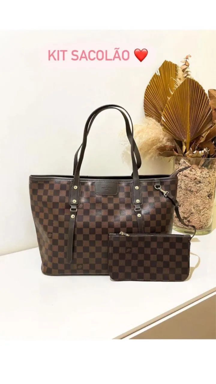 Kit Bolsa Sacolão Louis Vuitton - Foto 3