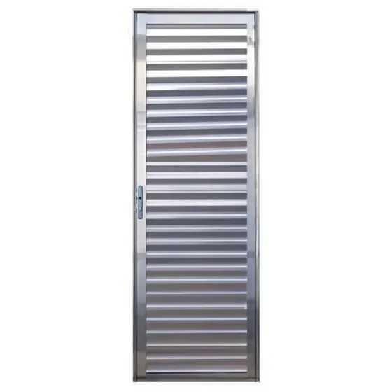 PORTA DE ALUMINIO 210X80 SOCIAL COR BRILHANTE PAGTO NA ENTREGA