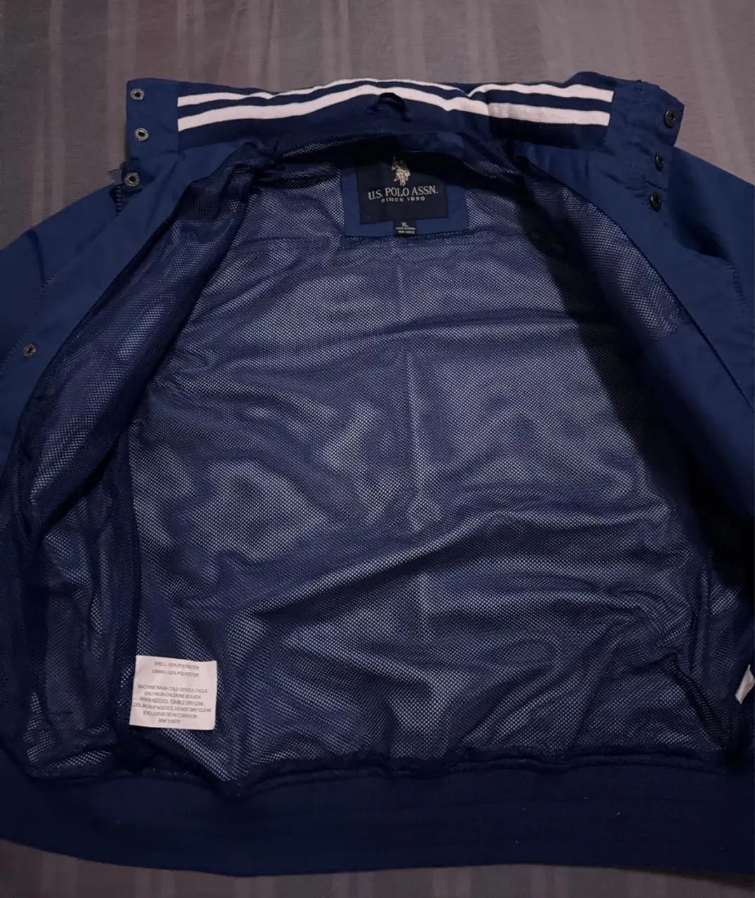 Jaqueta Polo Azul Infantil XL - Foto 5