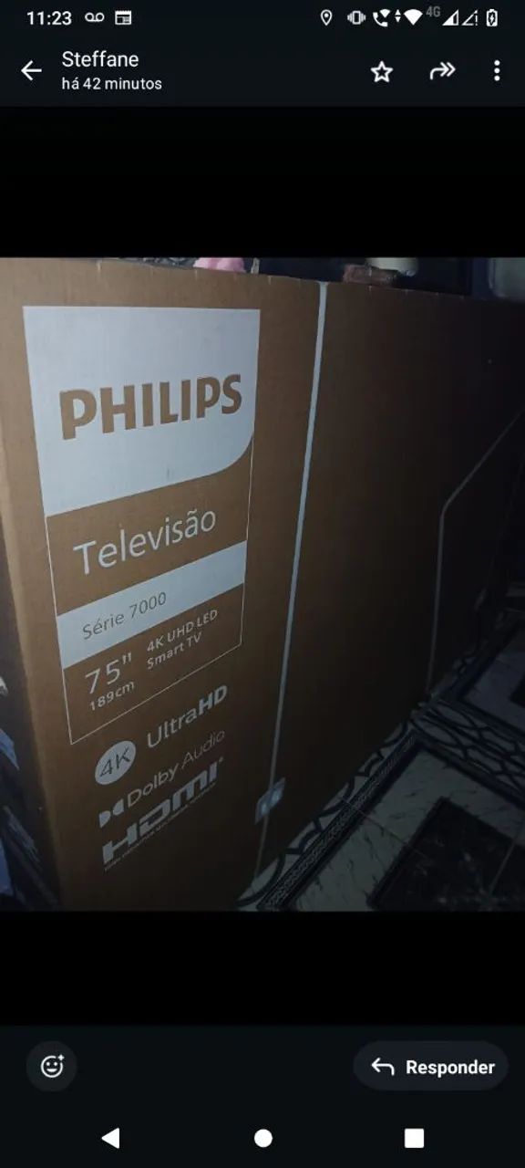 Vende se televisão de 75 polegadas 