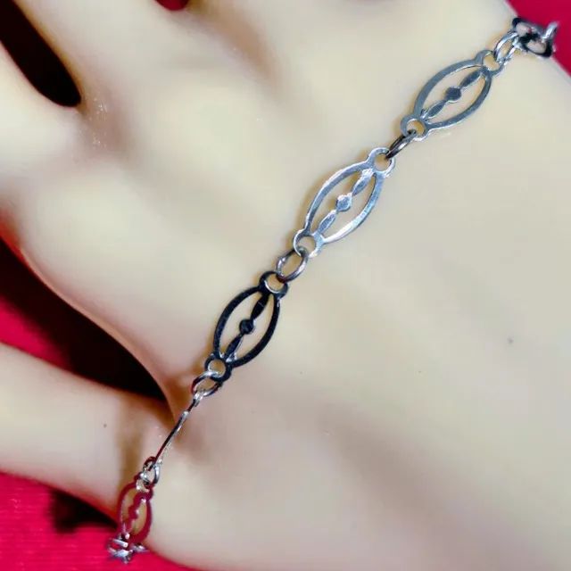 Pulseira Feminina de Prata Polida - Foto 2