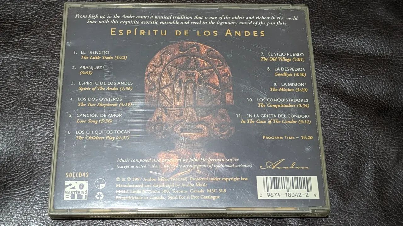 CD John Herberman - Espíritu de los Andes (Raro / Importado / New Age) - Foto 3