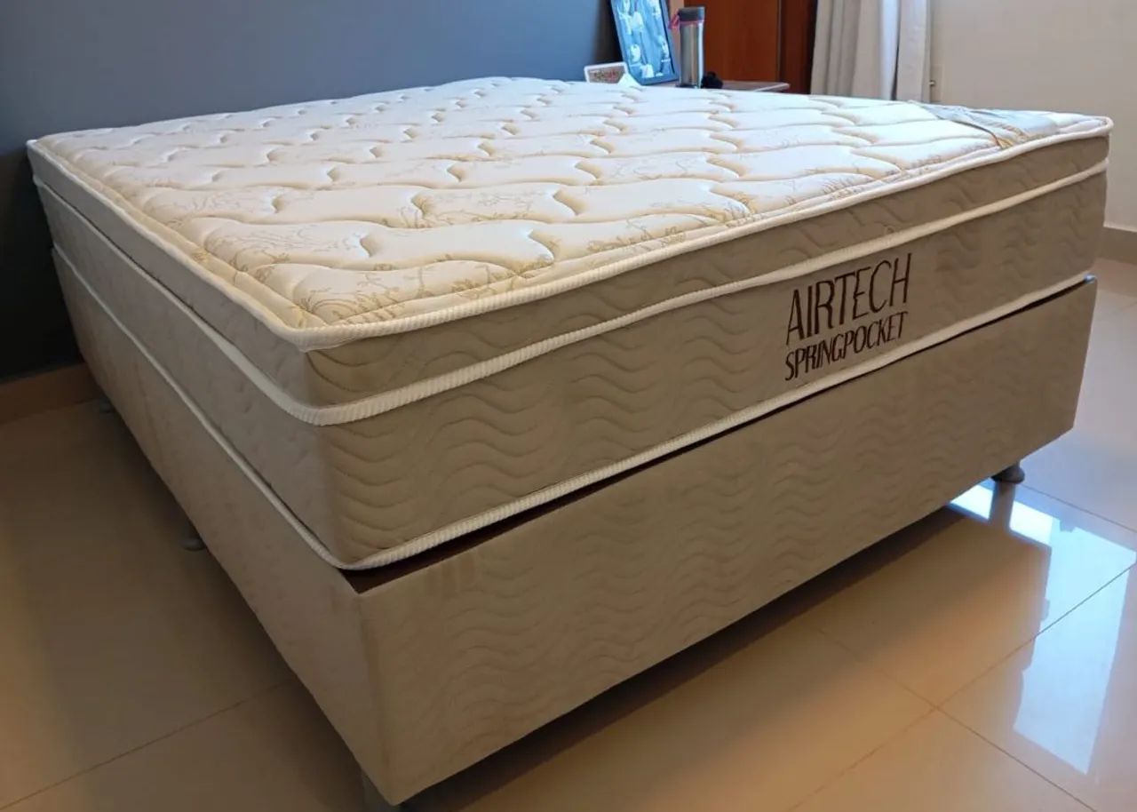 Cama box molas ensacadas individualmente Air tech spring pocket