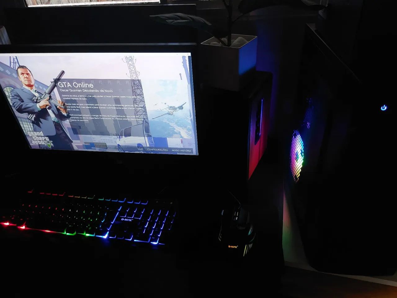 Pc Gamer i7, 16gb ram, Ssd de 256gb, Placa de vídeo Nvidea gt 730 4gb Ac. Cartão, ENTREGO