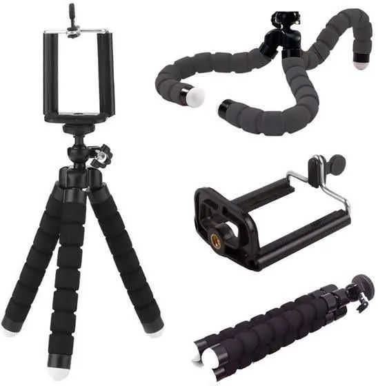 Tripé Universal  26.5cm + Suporte para celular  uso mesa bancada Escrivaninha  - Foto 3