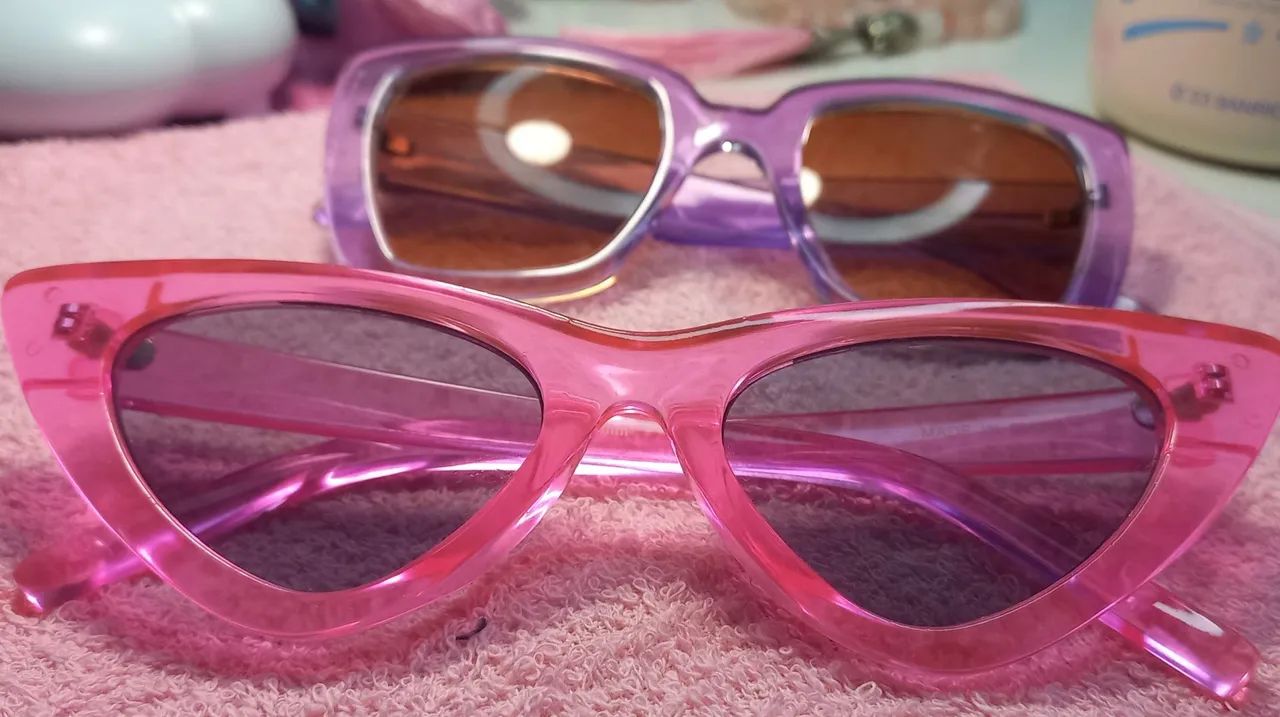 Óculos Zara original modelo cat + Óculos de sol lilás  - Foto 4