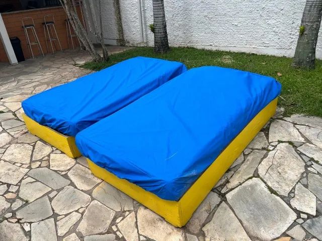 2 Camas com Colchão - Perfeitas para Quarto ou Área Externa - Confortáveis e Reforçadas! - Foto 2