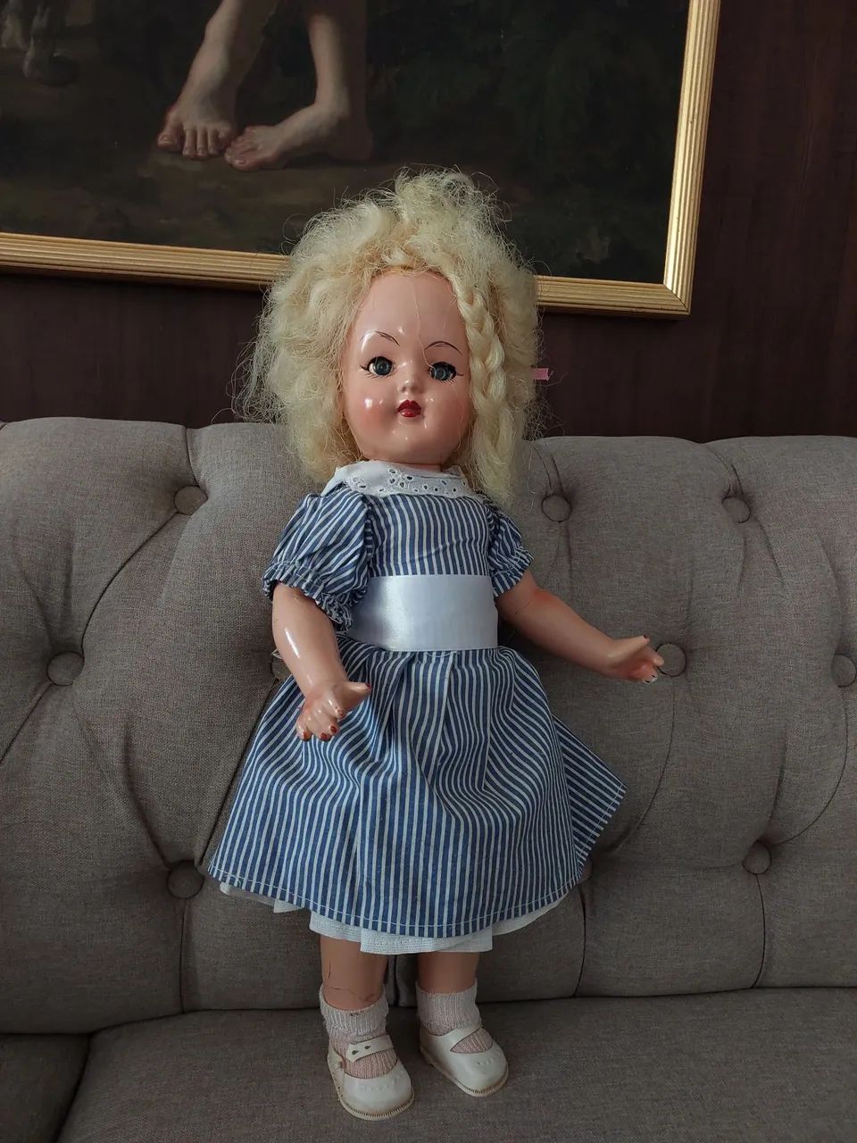 Boneca de Massa antiga. 