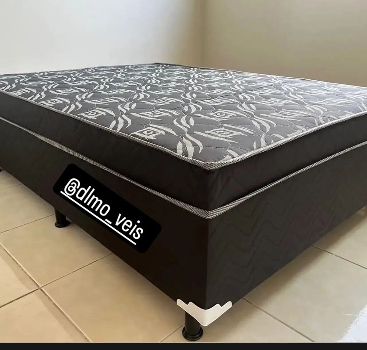 Cama Box Casal com Colchão ortopédico! Novas 