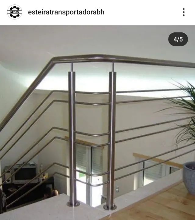 Fabricação de corrimão e guarda corpo em aço inox - Foto 4