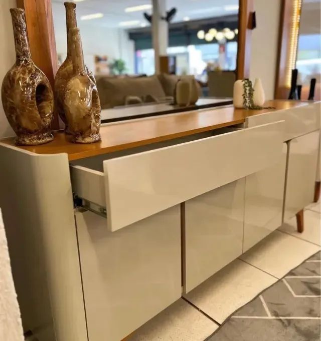 Buffet Arcus Off White/Naturale  Produto Novo!   Pronta Entrega!  T - Foto 3