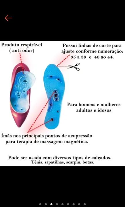 Palmilha Ortopédica Magnética - Foto 5