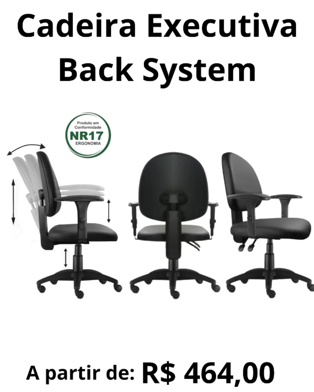 Cadeira Executiva Back System