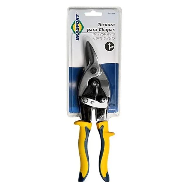 Tesoura de Aviação 10 Polegadas Corte Reto Brasfort - Foto 4