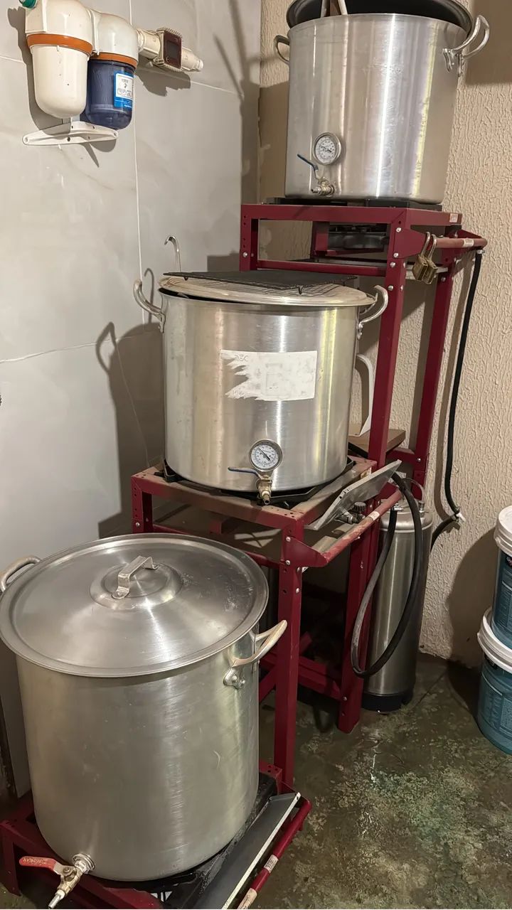 3 panelas cervejeiras 