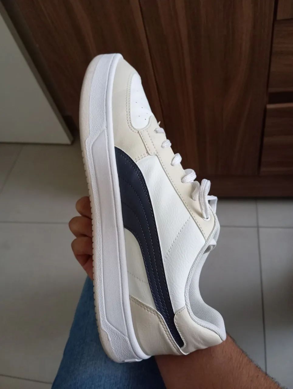 Tênis Puma caven bege - Foto 2