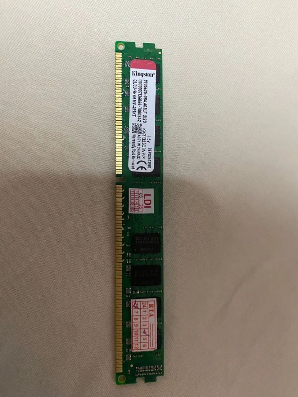 Kingston 8GB DDR3 1333MHz DIMM (Desktop) RAM Memory64385501311363121