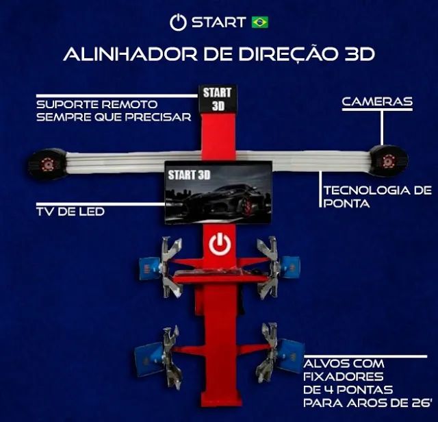 Alinhador de Direção 3D - à pronta entrega